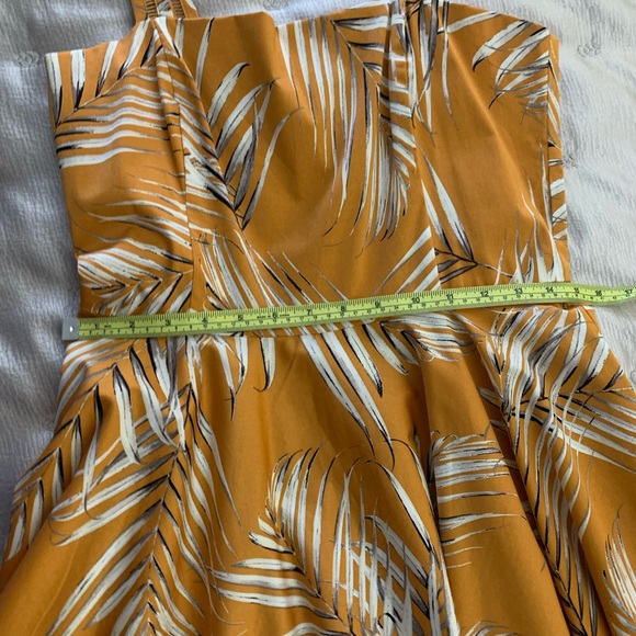 WHBM Palm Leaf Sundress Sz 8 - Picture 9 of 10